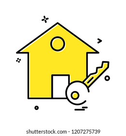 Home icon design vector 