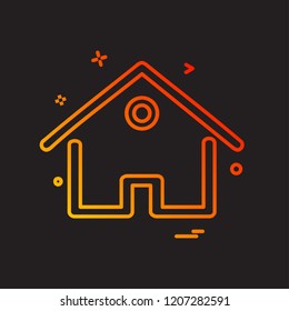 Home icon design vector