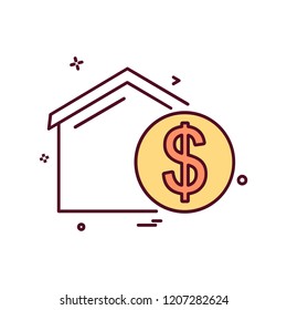 Home icon design vector