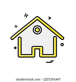 Home icon design vector
