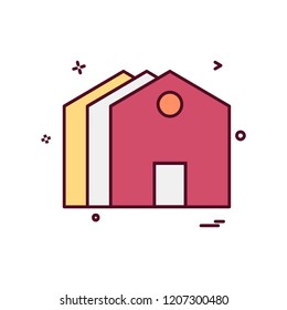 Home icon design vector