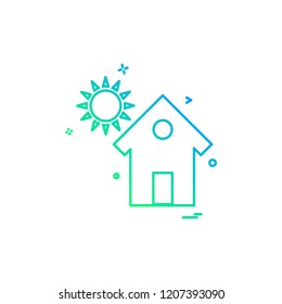 Home icon design vector