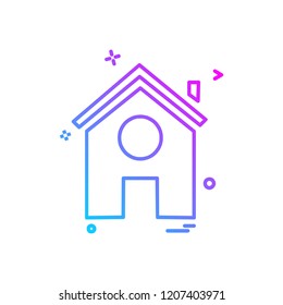 Home icon design vector