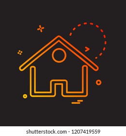 Home icon design vector