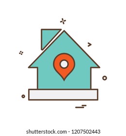 Home icon design vector