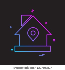 Home icon design vector
