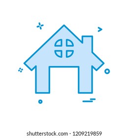 Home icon design vector
