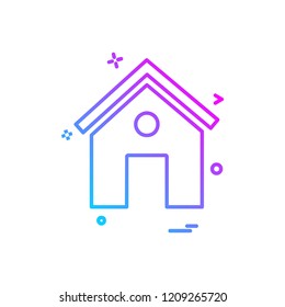 Home icon design vector