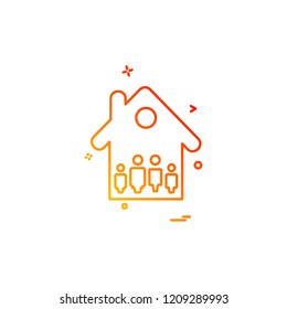 Home icon design vector