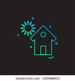 Home icon design vector