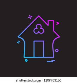 Home icon design vector