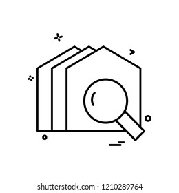 Home icon design vector