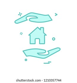 Home icon design vector