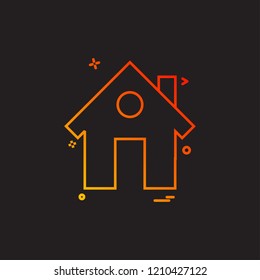 Home icon design vector 