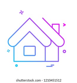 Home icon design vector
