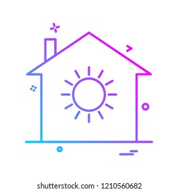 Home icon design vector 