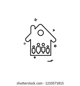 Home icon design vector