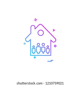 Home icon design vector