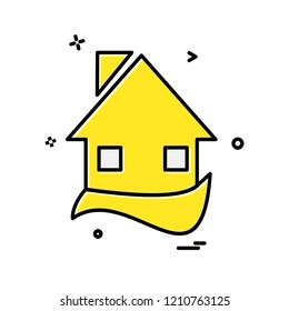 Home icon design vector