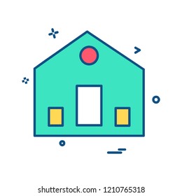 Home icon design vector