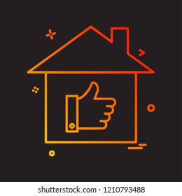 Home icon design vector 