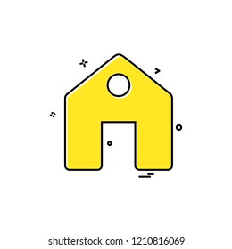 Home icon design vector 