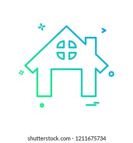 Home icon design vector