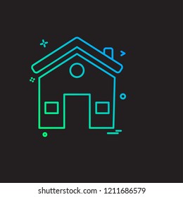 Home icon design vector 