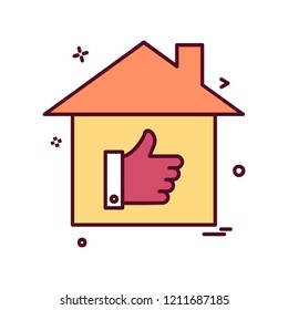 Home icon design vector 