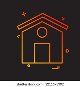 Home icon design vector