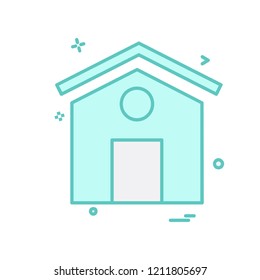 Home icon design vector