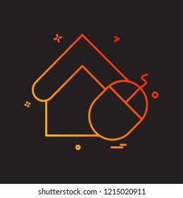 Home icon design vector