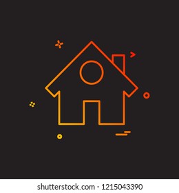 Home icon design vector