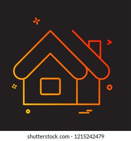 Home icon design vector