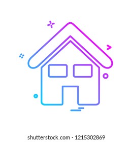 Home icon design vector
