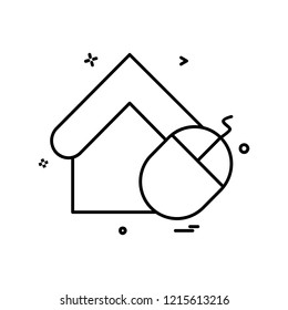 Home icon design vector