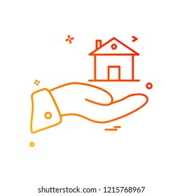 Home icon design vector