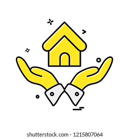 Home icon design vector