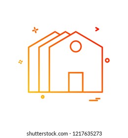 Home icon design vector
