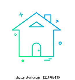 Home icon design vector