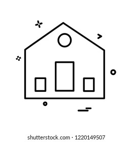 Home icon design vector