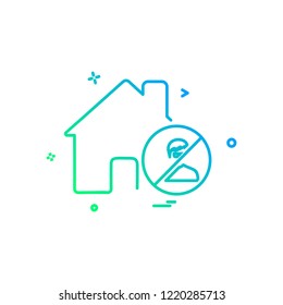 Home icon design vector