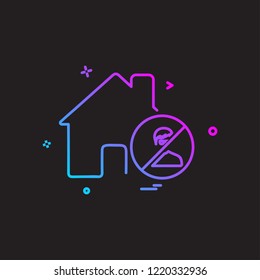 Home icon design vector