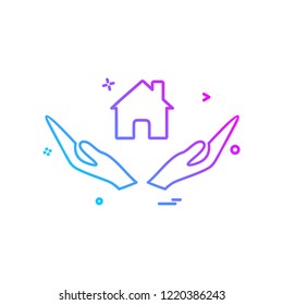 Home icon design vector