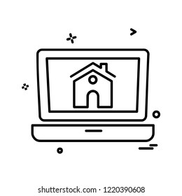Home icon design vector 