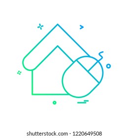 Home icon design vector