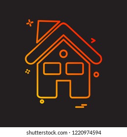 Home icon design vector