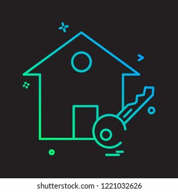 Home icon design vector 