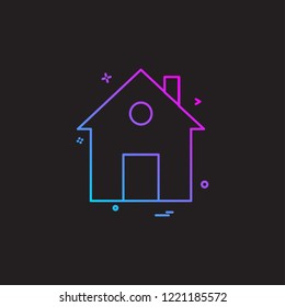 Home icon design vector 