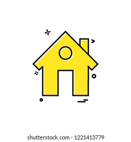 Home icon design vector 